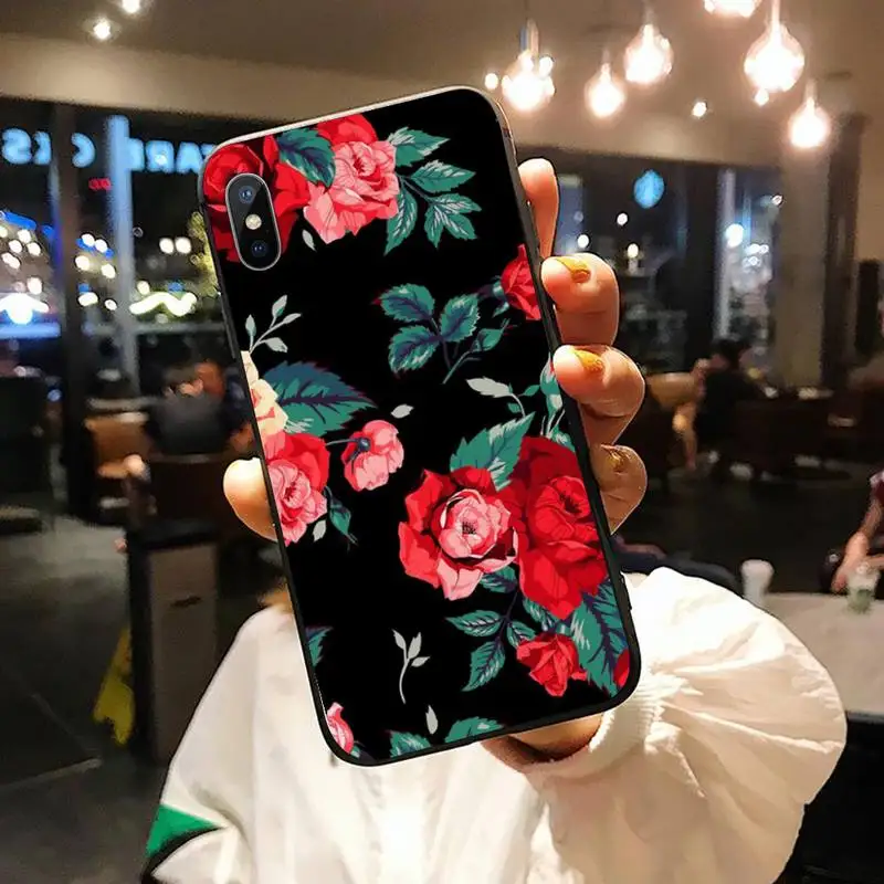 

Vintage flower retro style art design high quality Phone Case shell for iPhone 11 12 pro XS MAX 8 7 6 6S Plus X 5S SE 2020 XR