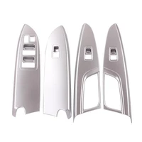4pcs abs silver decorative window lift switch cover trim frame for mitsubishi eclipse cross 2018 car styling