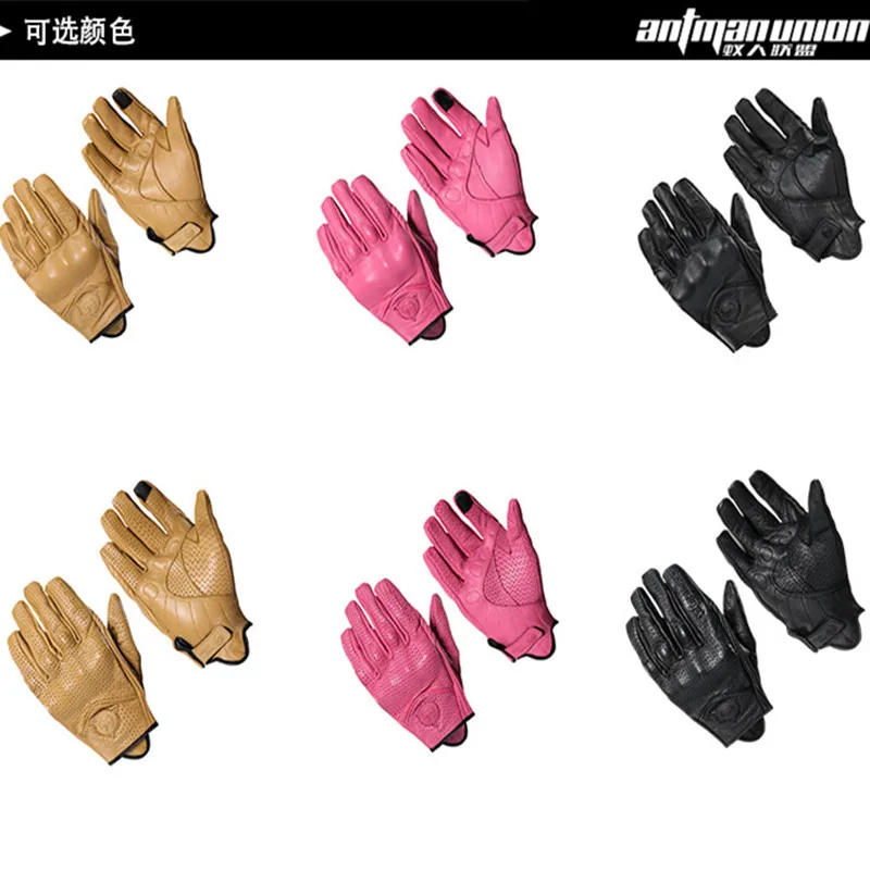 Перчатки для мотоцикла козья кожа женские и мужские гоночные перчатки