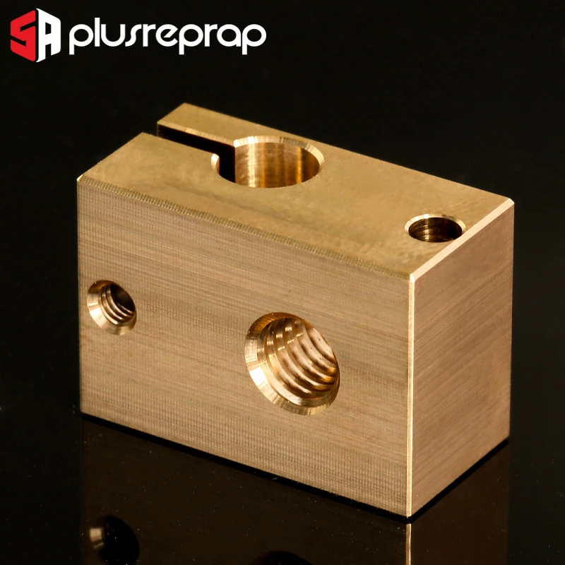 2 шт. медный латунный нагревательный блок V6 J head Hotend 3D принтер сопла подходит для