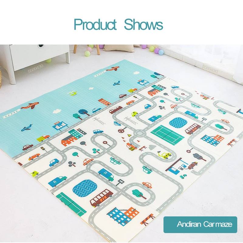 Складной ползать ковер детский игровой коврик складное покрывало развивающий