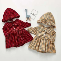 toddler girls long sleeve lattice dress new autumn baby girls bodysuit baby girl jumpsuit with hat outfit baby girl clothes