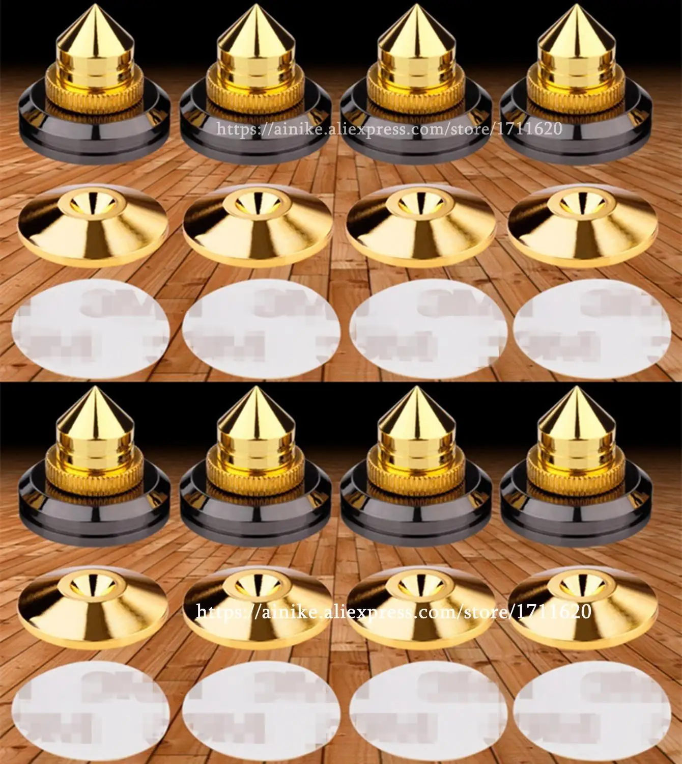 8set gold Portable loudspeakers Spikes Loudspeakers Stand repair Parts DIY Universal fever Audio Shock nails | Электроника