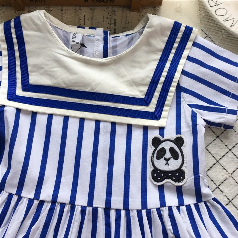 Tonytaobaby летнее новое платье в полоску для маленьких девочек |