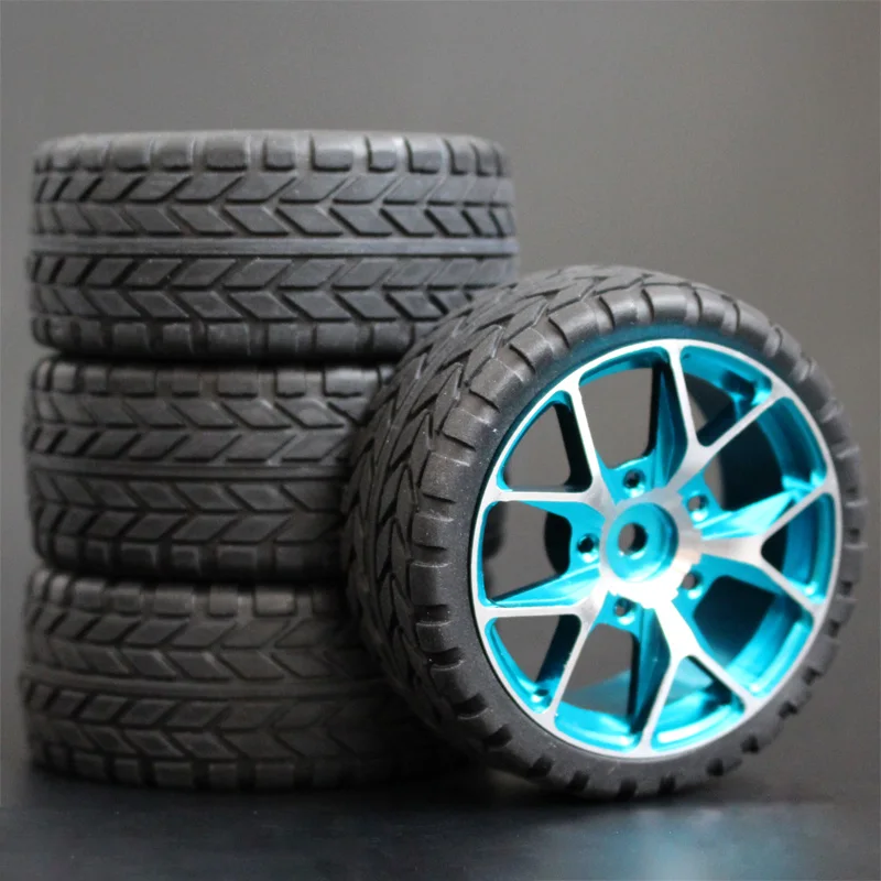 1 набор 4 шт HSP HPI гоночные шины металлический обод колеса для RC 1/10 на дороге