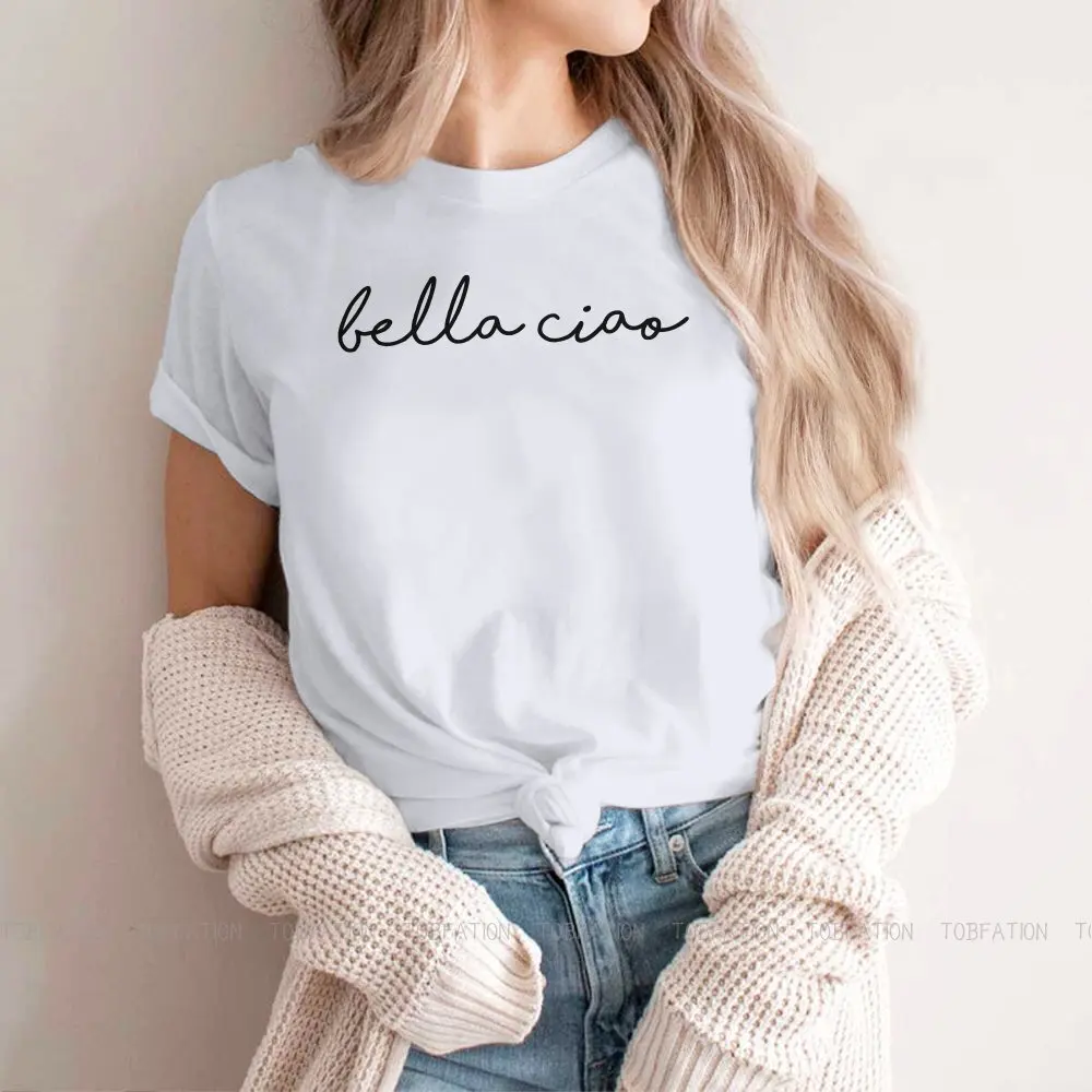 

Женская футболка Bella Hello Kitty, женская футболка с рисунком дома бумаги, женская футболка 4XL, хипстерский подарок