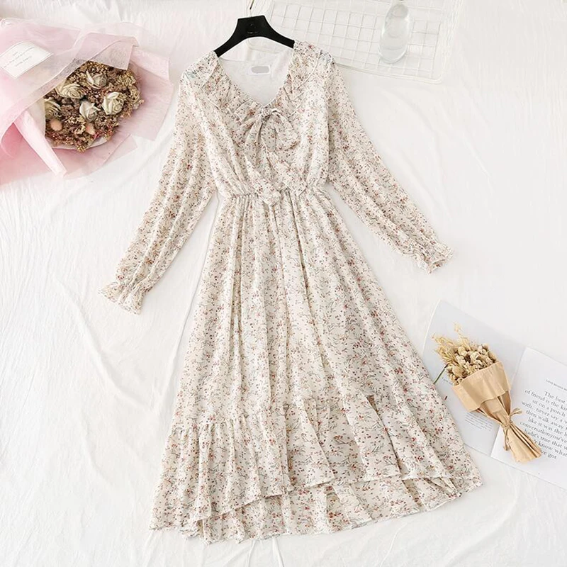Женское Элегантное Длинное платье весеннее зеленое офисное шифоновое с V