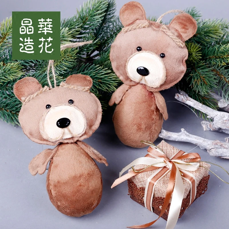 Льняная Рождественская Маленькая подвеска сделай сам олень сова лиса Подарочная