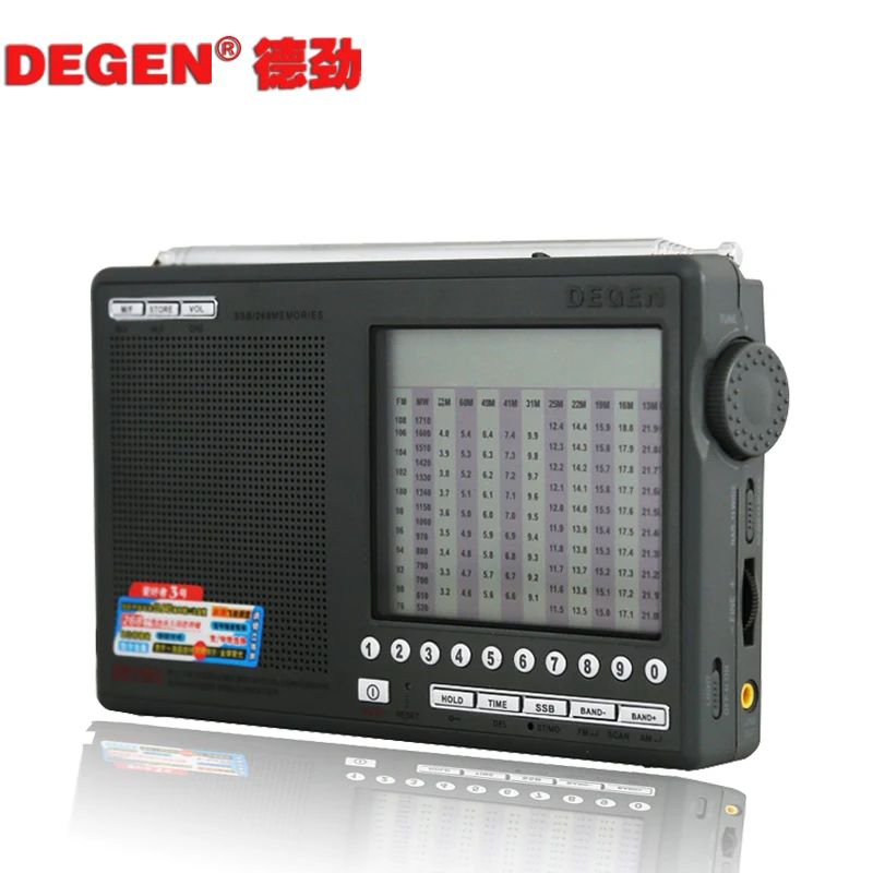 Цифровое FM AM LW MW SW Стерео Радио Degen DE1103 DE 1103 SSB Bit новая версия DSP|stereo fm radio|stereo receiver