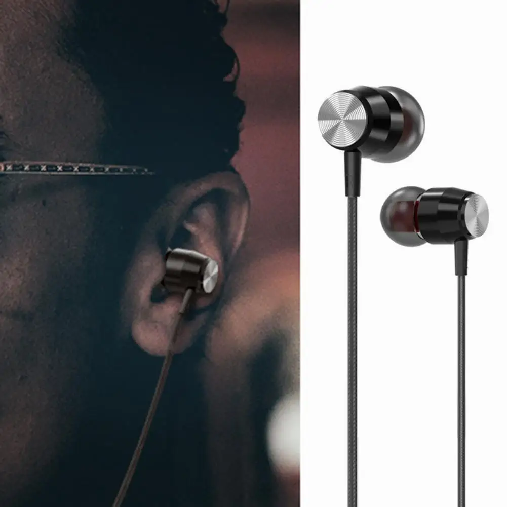 

Universal 3.5mm TPE Wired In-ear Earphone Heavy Bass Earbuds with Microphone For Huawei Xiaomi Redmi Samsung Phone Headphones