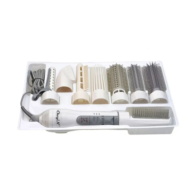 

CkeyiN 8 in 1 Professional Styling Electric Hair Dryer Hair Curler Styling Brush Comb Hot Air Styler Combs Curling Wand Curler