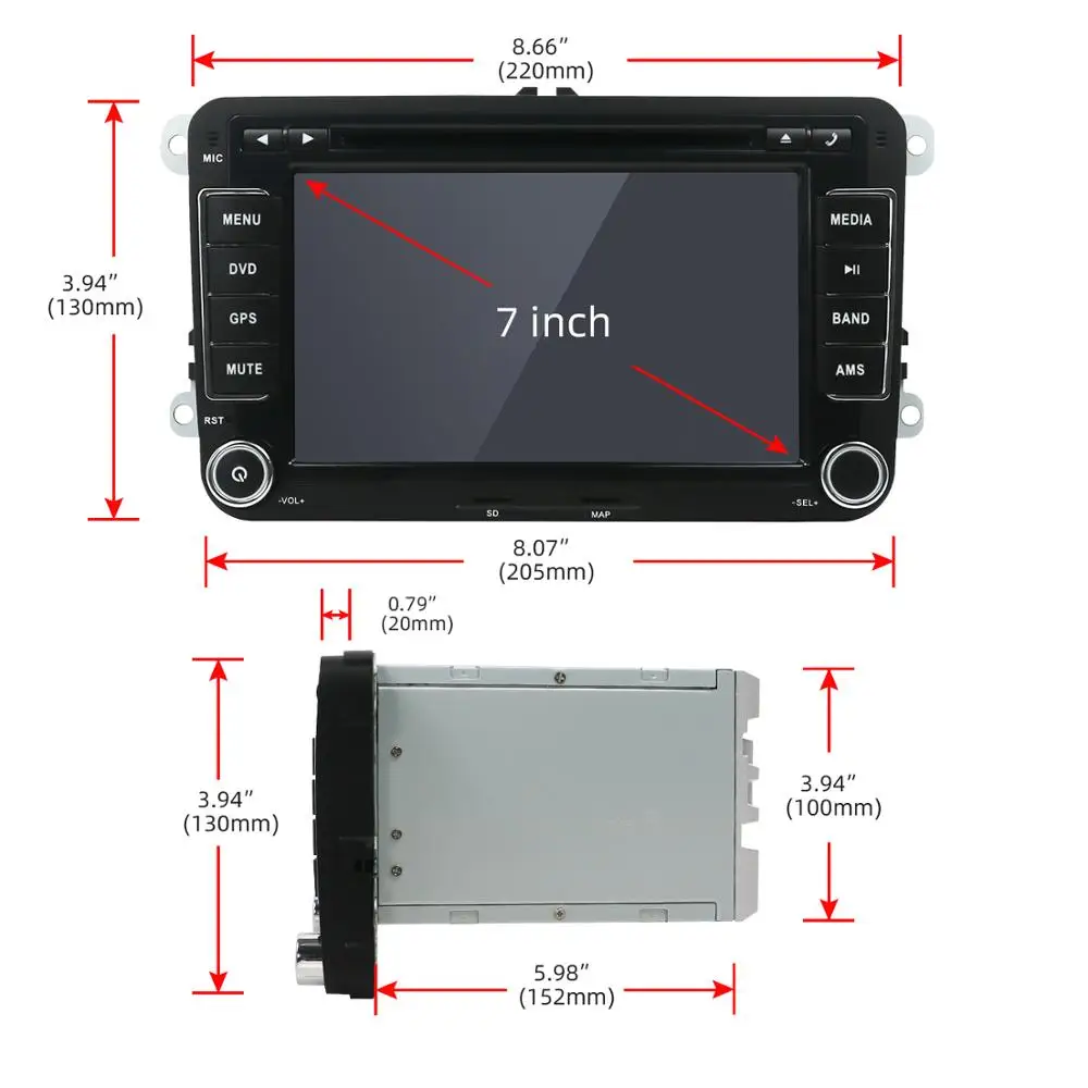Bosion 2 Din Android 10 DSP IPS автомобильный аудио DVD плеер радио для VW GOLF6 Polo JETTA B6 PASSAT Tiguan SKODA
