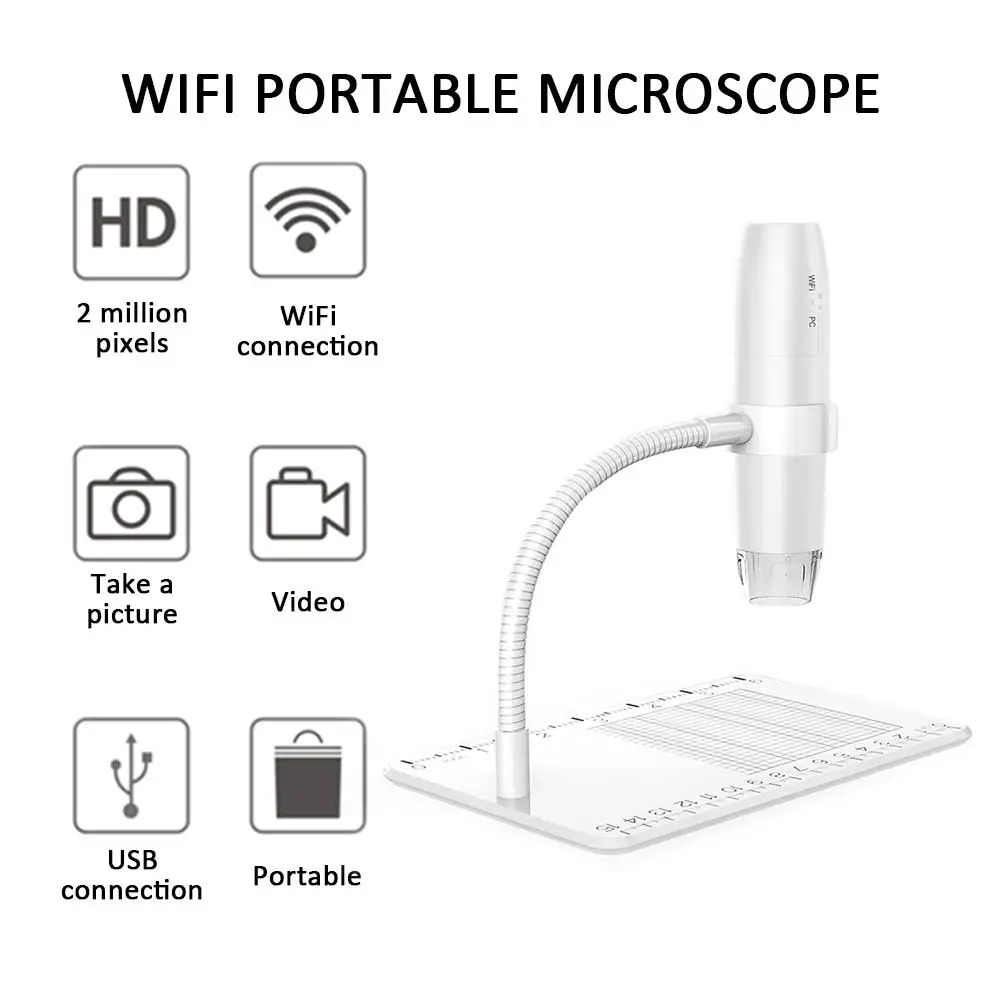 Wifi эндоскоп ручной цифровой микроскоп мониторинг компьютеров Водонепроницаемый