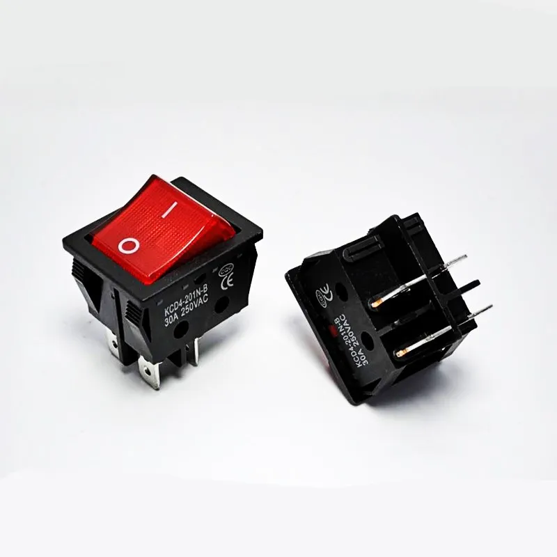 KCD4-201 on off 30A/250V 16A/250V heavy duty 4 pin t85 rocker switch with light 12V 24V 110V 220V 380V | Обустройство дома