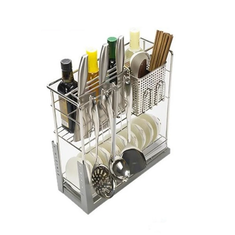 Organizador Despensa Gabinete Almacenaje Armario Platos Нержавеющая сталь Cocina органайзер для кухни Кухня