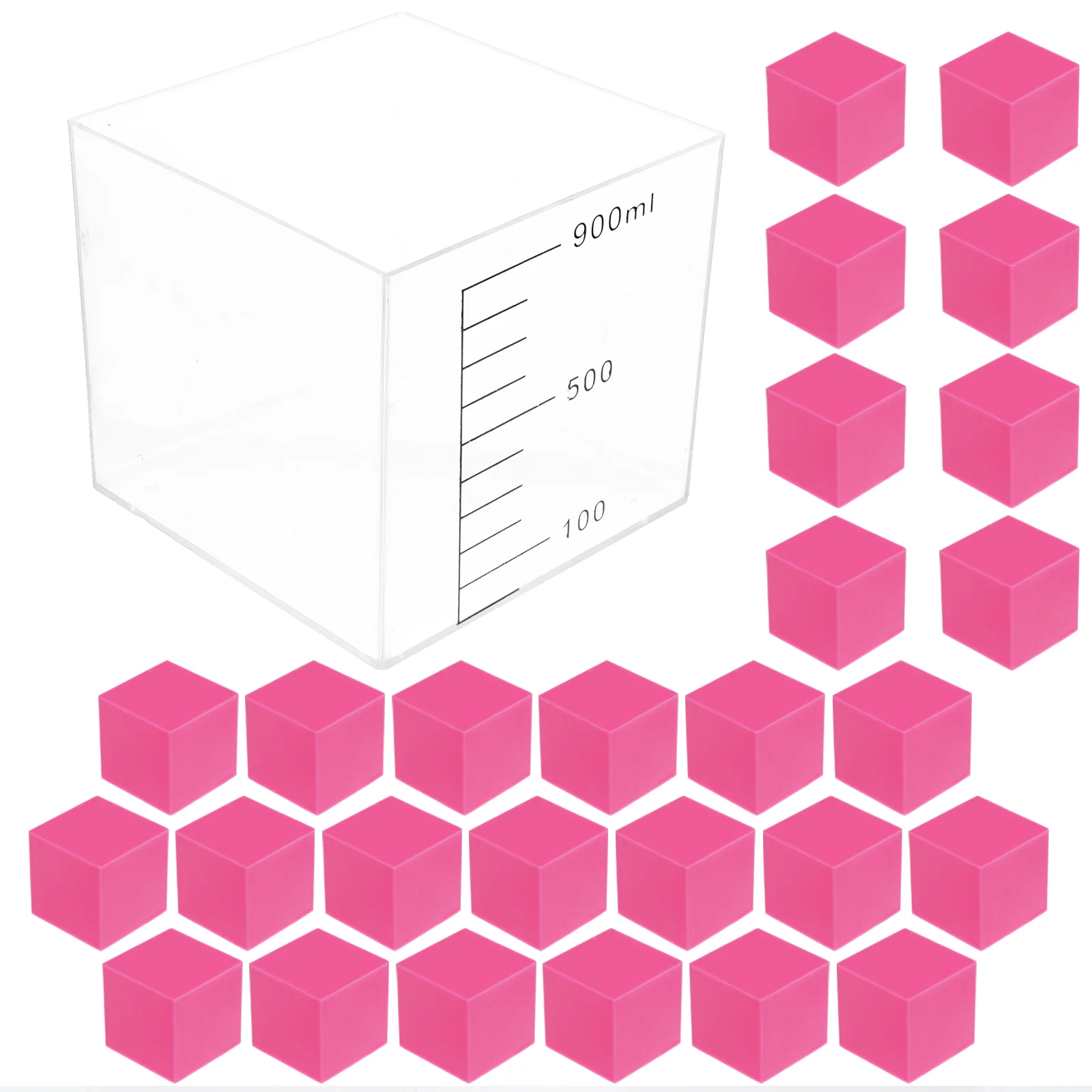 

Magnetic Plastic Cube Model School Math Teaching AIDS Educational Supply