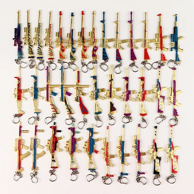 PUBG коллектор индивидуальность Нежный пистолет оружие Модель кулон брелок