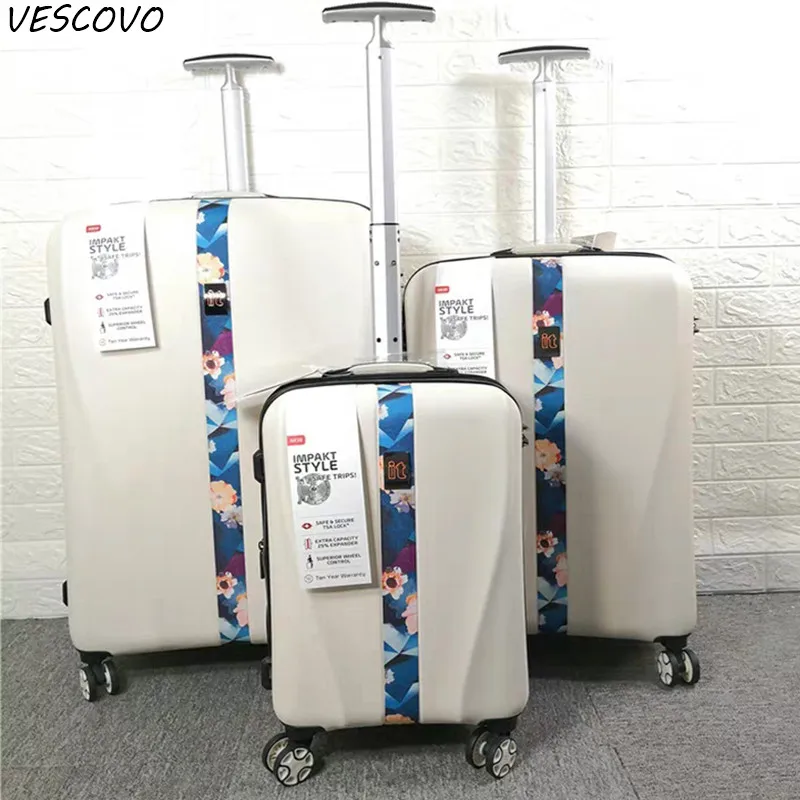

VESCOVO New Luxury Luggage Scratch Resistant 20"26"29inch Ultra Llight Trolley Case Password Travel Suitcase On Wheel