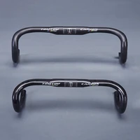 tomtou full carbon fiber handlebar road bike handlebar cycling bent bar bicycle parts stem 31 8mm width 380400420440460mm