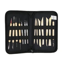 xuqian 14pcs high quality with ceramic art sculpture wood pottery tools and metal ceramic polymer clay modeling tools set l0055