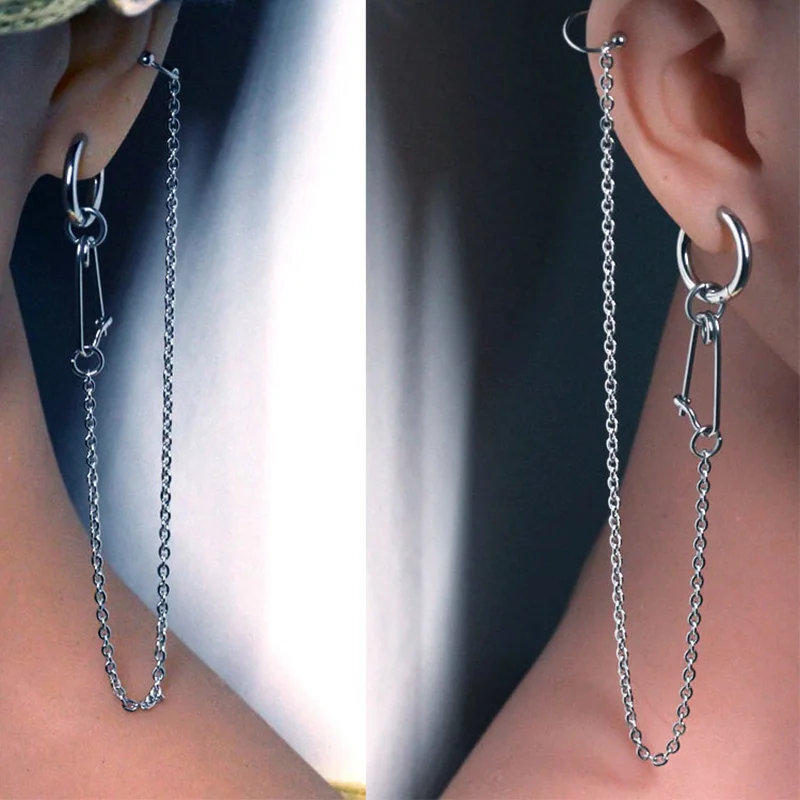 Модные стильные индивидуальные Искусственные серьги в стиле панк кольцо для губ