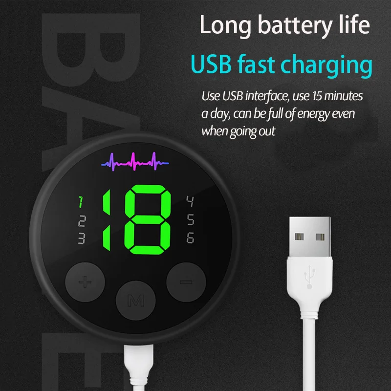 Новинка EMS Abs тренажер USB-тренажер для ног рук живота Электрический массаж