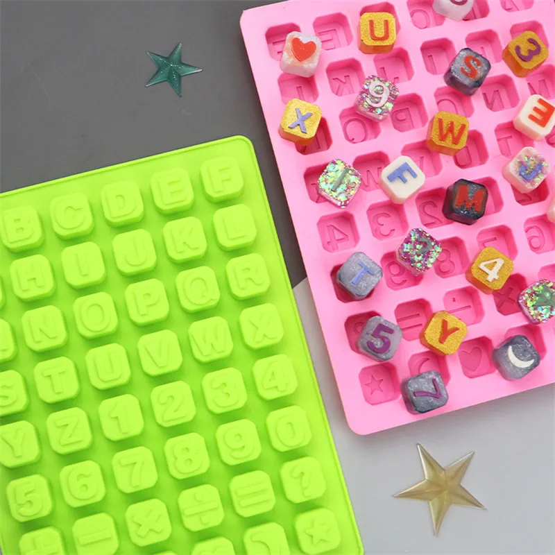 

Alphabet Silicone Molds For Chocolate Candy Letter Shape Handmade Soap Making Cake Decoration Mould Ice Cube Baking Tools