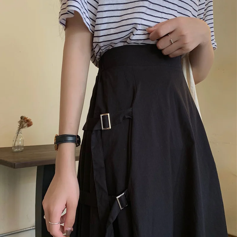 

NEW Skirts Women Asymmetrical Design Pure Color Student Spring Schoolgirl Comfortable NEW De Moda Ulzzang Preppy Hipster Streewe