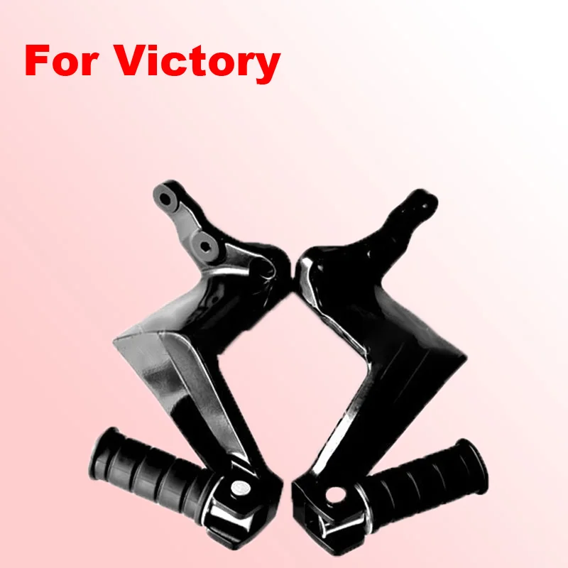 

For Victory Gunner High Ball Vegas Kingpin Boardwalk Bright Black Motorcycle Rear Passenger Foot Pegs Footrest Foot Peg