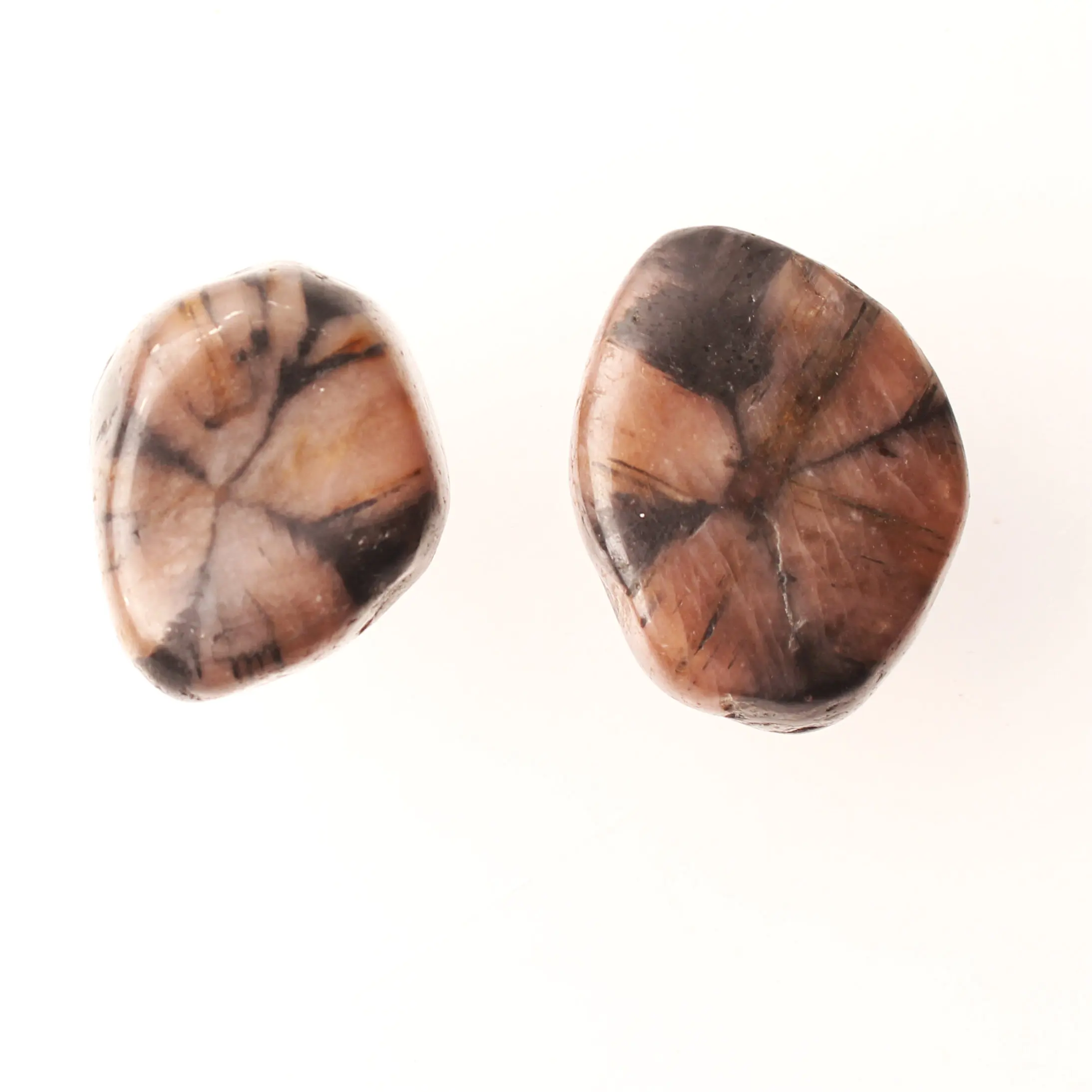 

1pc Natural Chiastolite Polished Stone Cross stone Andalusite Crystal Pendant Hand Palm stone Healing Gift