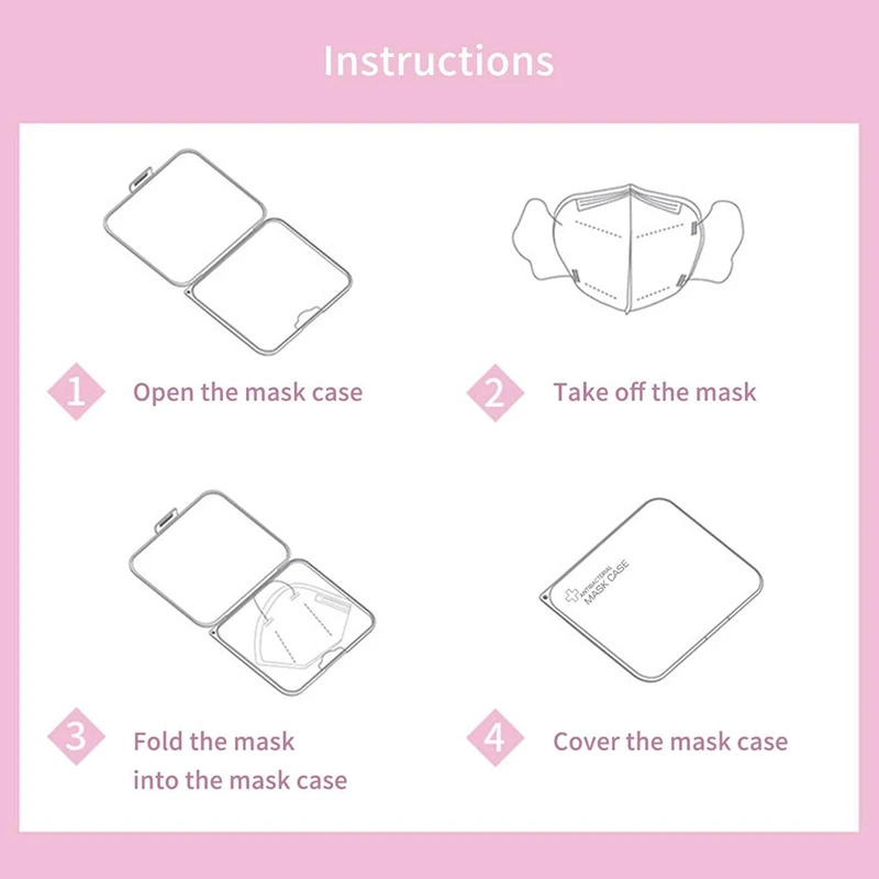 

1PC Face Mask Holder Cover Storage Box Protective Case Protection Plastic Sheet Mask Storage Box