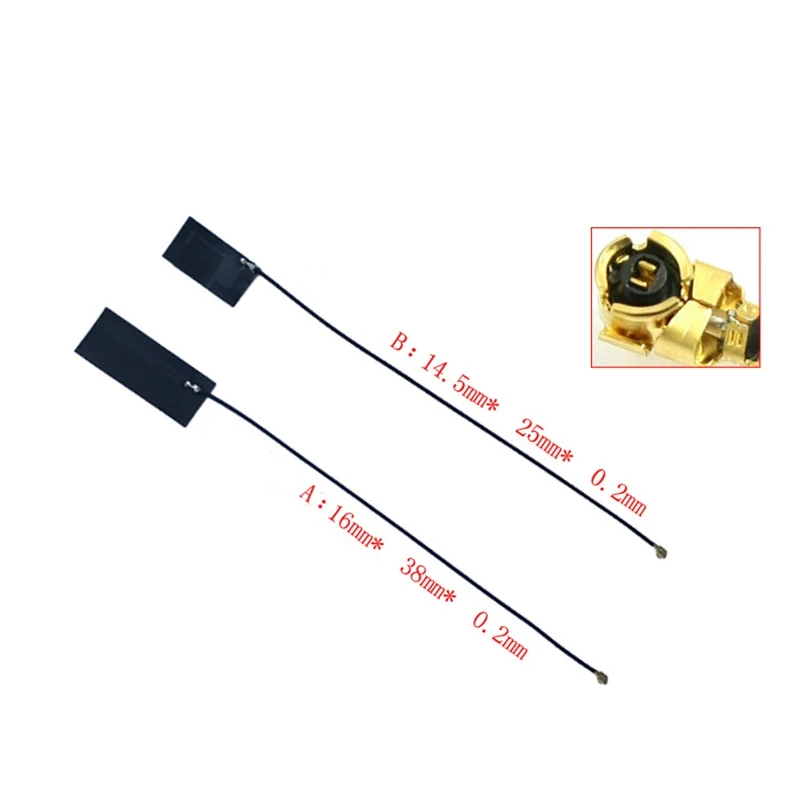2Pcs 433Mhz 6Dbi High Gain Lora Antenna Built-In Aerial Piamater Fpc 38x16Mm New | Автомобили и мотоциклы