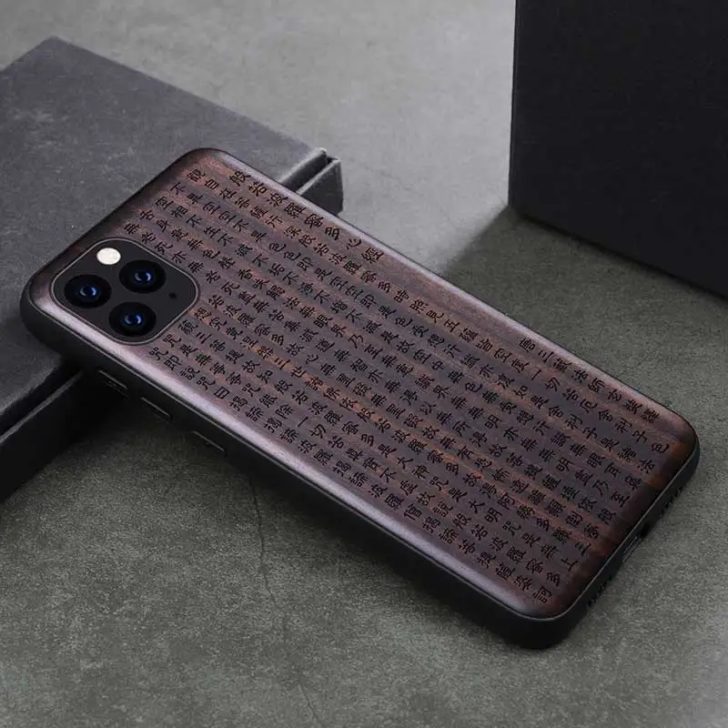 10 Для iPhone 11 Pro Чехол черное дерево чехол для iPhone 11 резной ТПУ бампер Деревянный чехол для iPhone 11 Pro Max - Цвет: 10