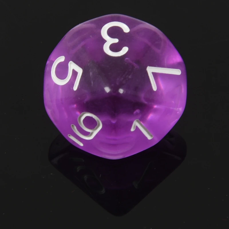 10-Dices D10 10-сторонняя игральная кость из драгоценного камня для РПГ Подземелья и Драконы настольные игры прозрачный синий