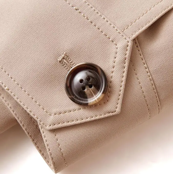 

Stand collar Mens trench coats man Double threshold long coat men clothes loose overcoat long sleeve 2020 new designer