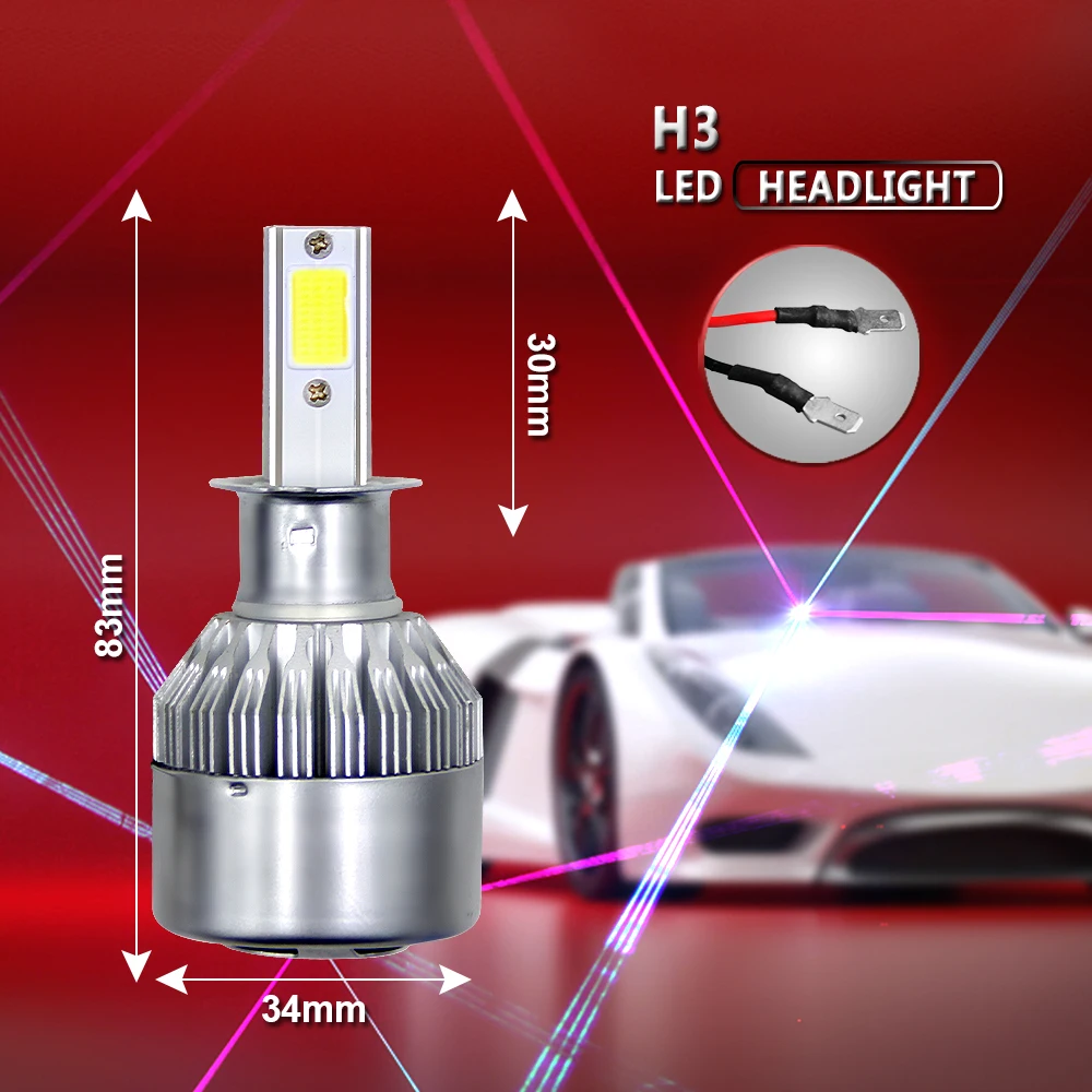 Автомобильные светодиодные лампы H4 H7 9003 HB2 H11 LED H1 H3 H8 H9 880 9005 9006 H13 9004 9007