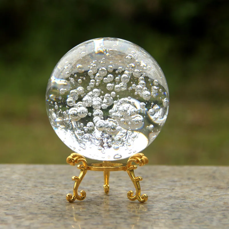 1 шт. большой металлической хрустальный шар стенд Стекло база плазменный