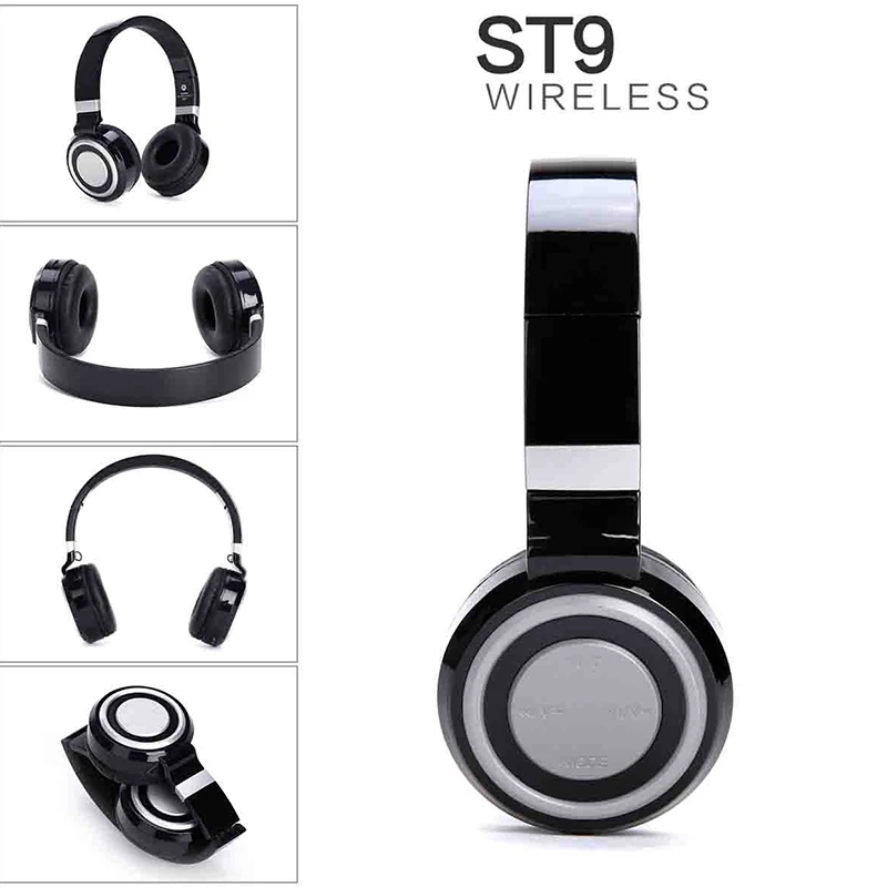 ST9 гарнитура Bluetooth беспроводной Вызов FM Радио стерео разъем карты памяти шумоподавление Гарнитура