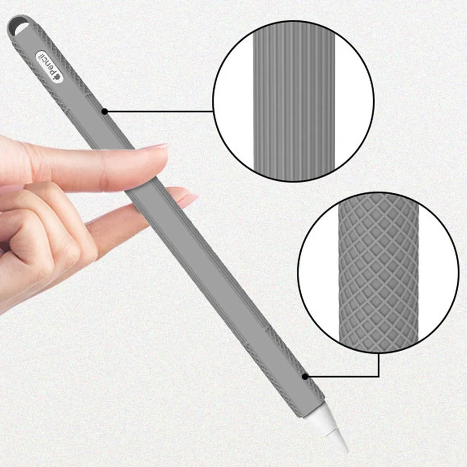 Фото Мягкий чехол для Apple Pencil 2nd, силиконовый чехол-держатель для стилуса, совместимый с iPad Pencil 2, защитный чехол для планшета №4