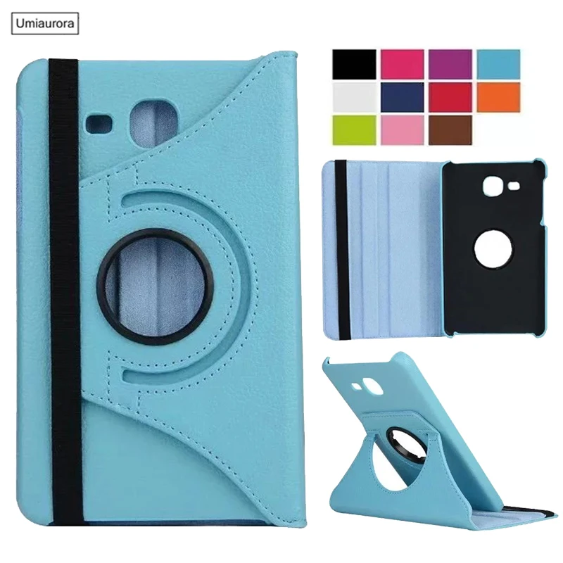 

360 Rotating Case for Samsung Galaxy Tab A 7.0 T280 T285 SM-T280 SM-T285 2016 PU Leather Case Folding Stand Smart Cover
