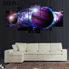 Универсальные картины с изображением космоса, Hd холст, художественная настенная живопись для гостиной, домашний декор, 5 шт., тело фиолетовой звезды, Модульная картина