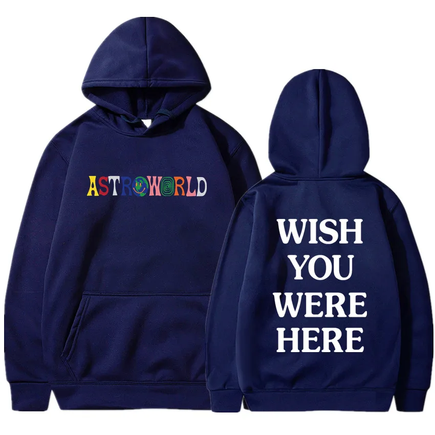 2019 Новые мужские толстовки с изображением Трэвиса Скотта Astroworld WISH YOU WAS HERE