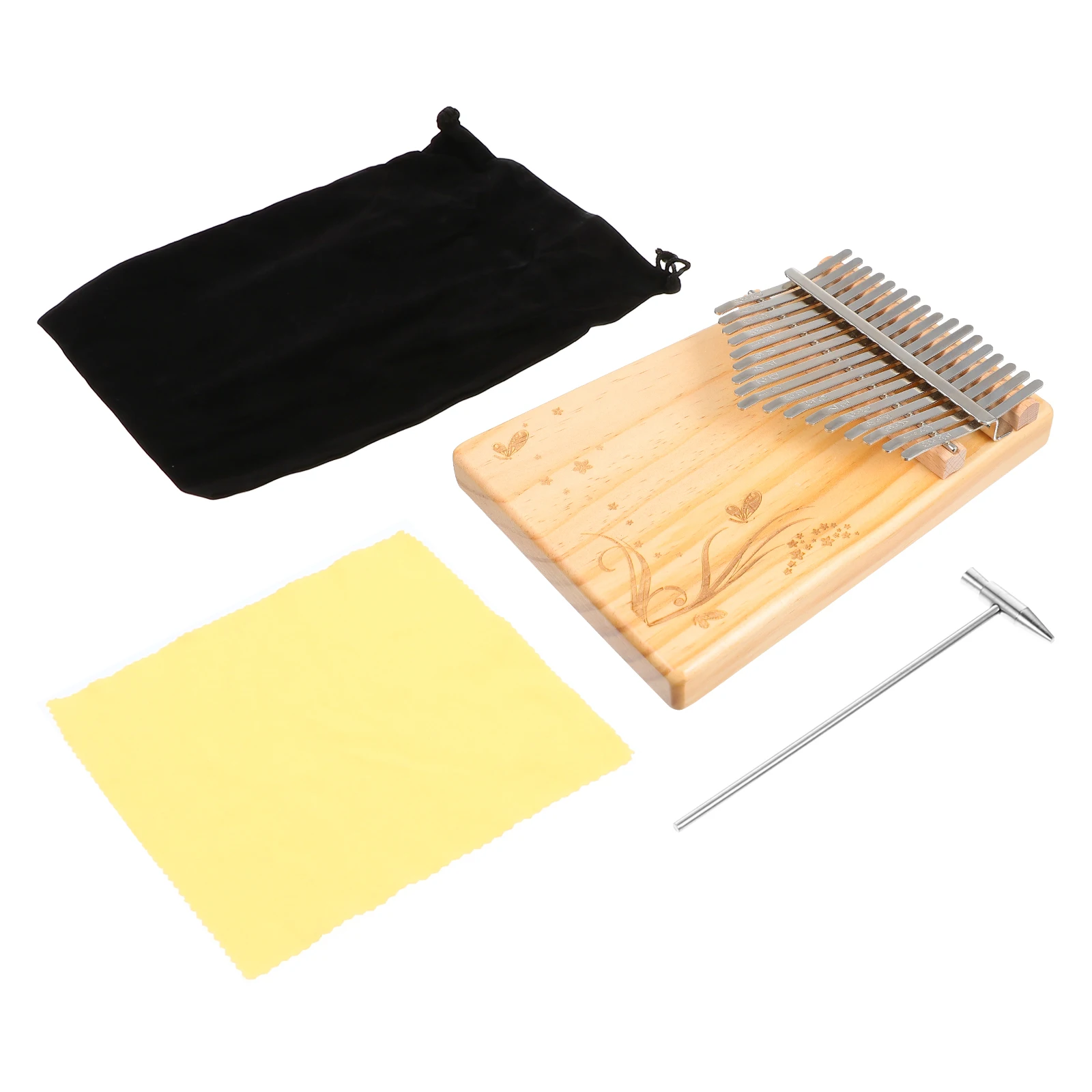 

Wooden 17 Keys Finger Piano For Beginner Adult Beginner Finger Instrument