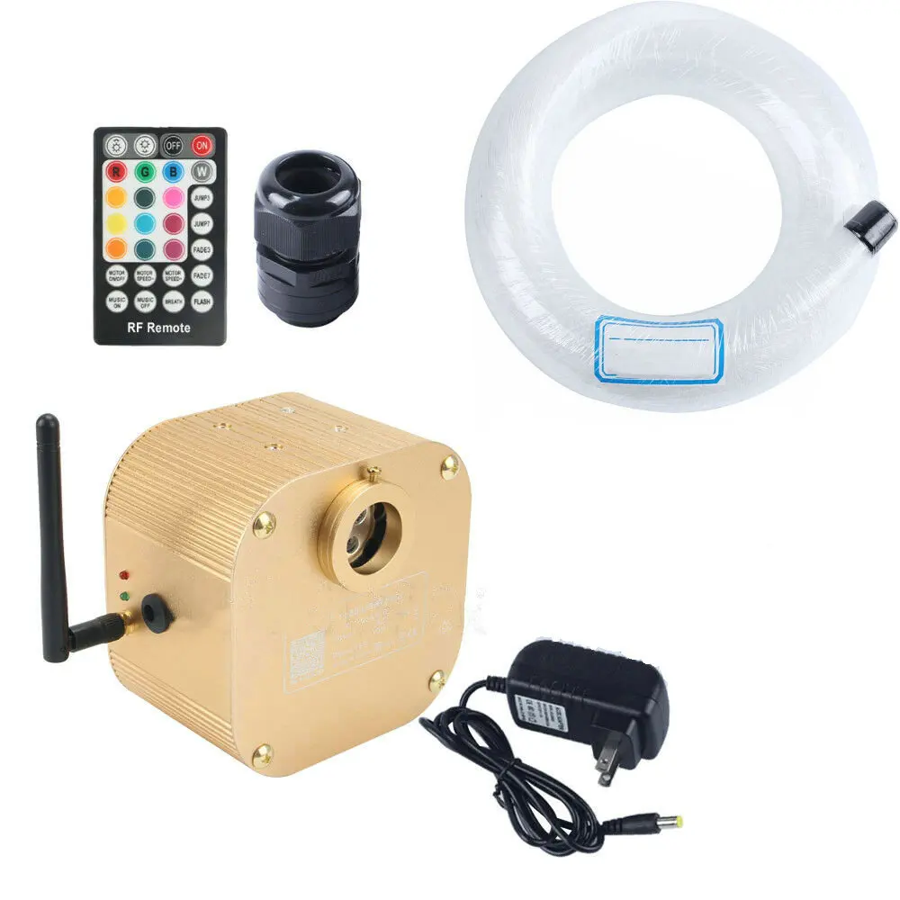 Bluetooth 16 Вт RGBW мерцающий волоконно оптический светодиодный светильник двигатель