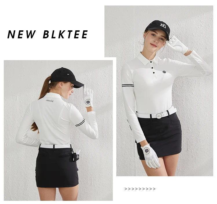 Blktee Гольф Женская рубашка для гольфа с длинными рукавами elatic рубашка BG-19068 женская одежда