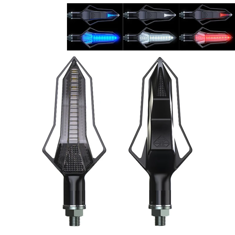 

Universal 12V 10MM Screw Motorcycle Turn Signal Light Motorbike Stop Signals Indicator Moto Running Light LED Colorful Lighting
