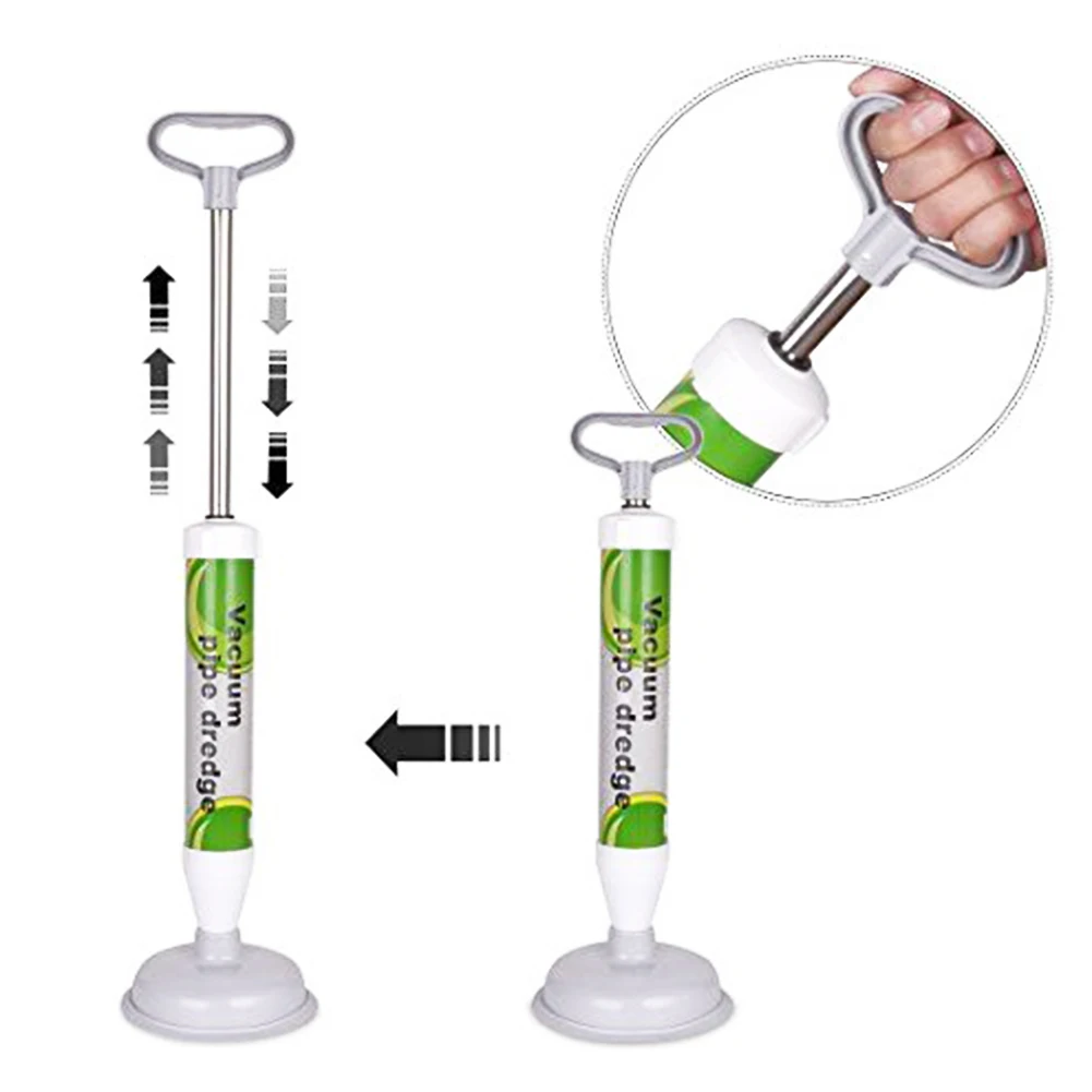 

High Pressure Easy Use Toilet Suction Home Hotel Powerful Cleaner Bathroom Hardware Sink Drain Plunger Handle Air Pump Buster