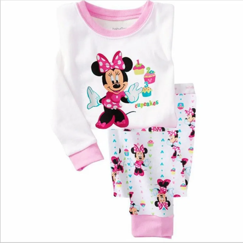 Winter Baby Girl Minnie Mouse Christmas Pajama Princess Sofia Duck Toddler Kids Clothes Fall SleepWear Boys Pajamas Sets |