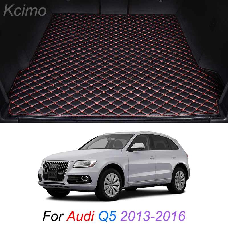

Custom Leather Car Trunk Mats For Audi Q5 2013-2016 Rear Trunk Floor Mat Tray Carpet Cargo Liner Accessories