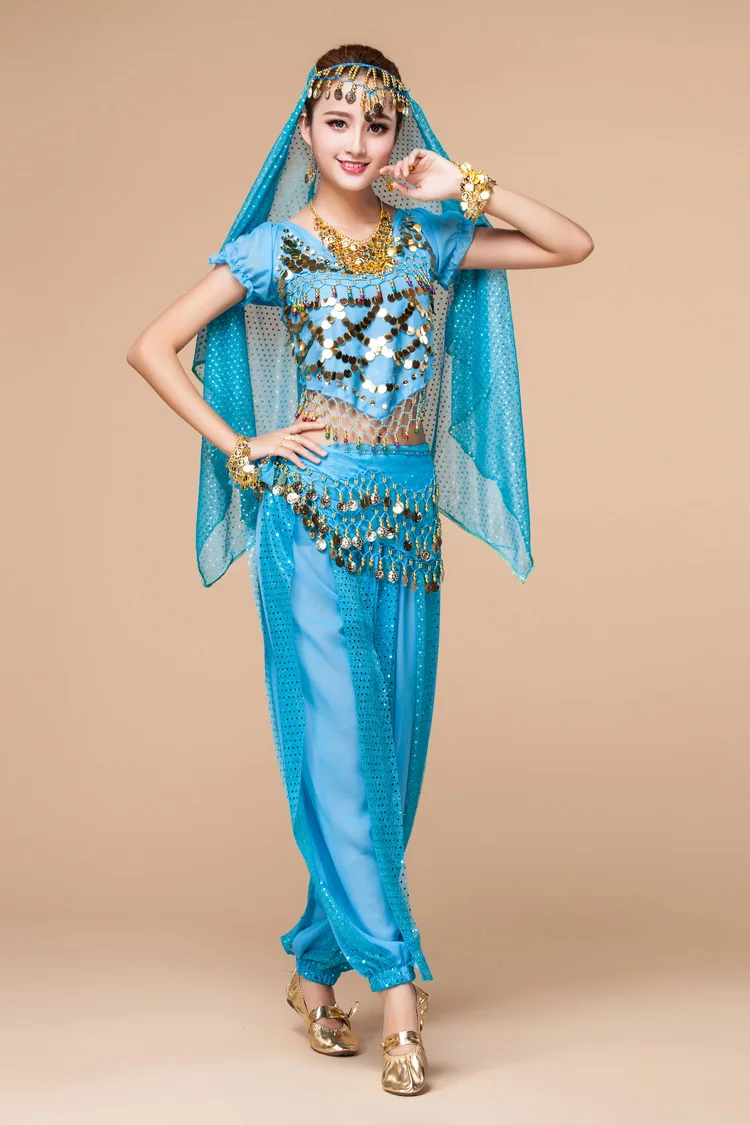 4 шт./компл. женские костюмы для танца живота женское платье костюм взрослых